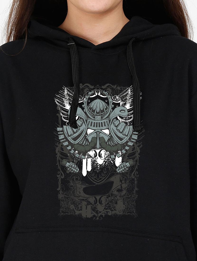 hooded neck graphic sweatshirt - 17973115 - Standard Image - 2