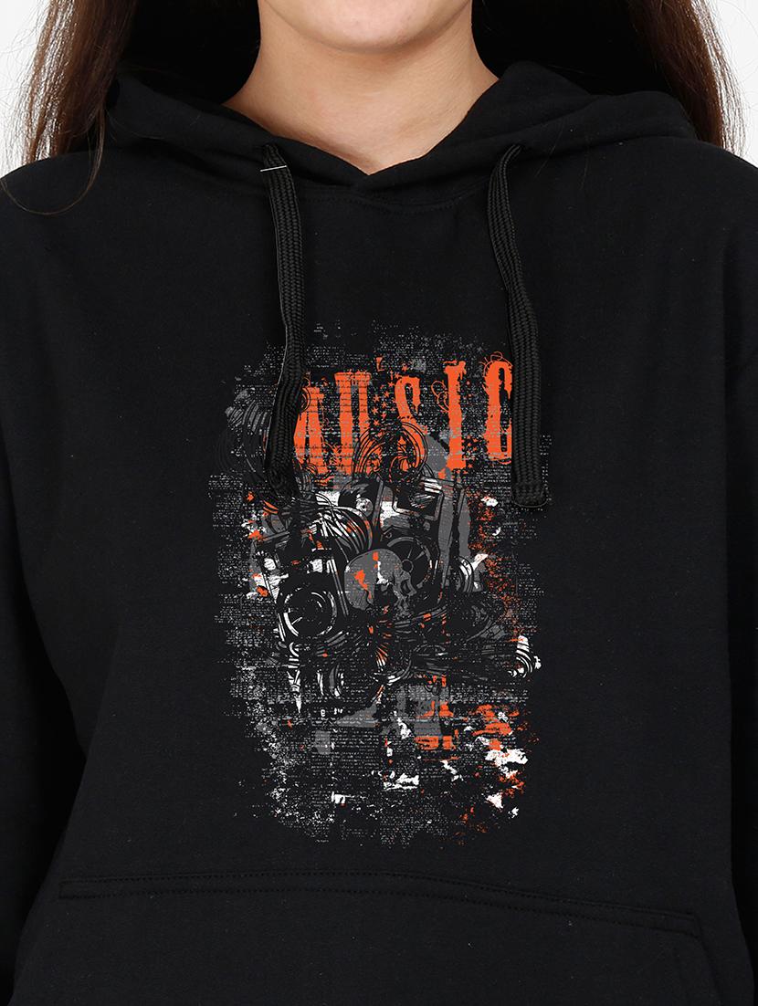 hooded neck graphic sweatshirt - 17973117 - Standard Image - 2