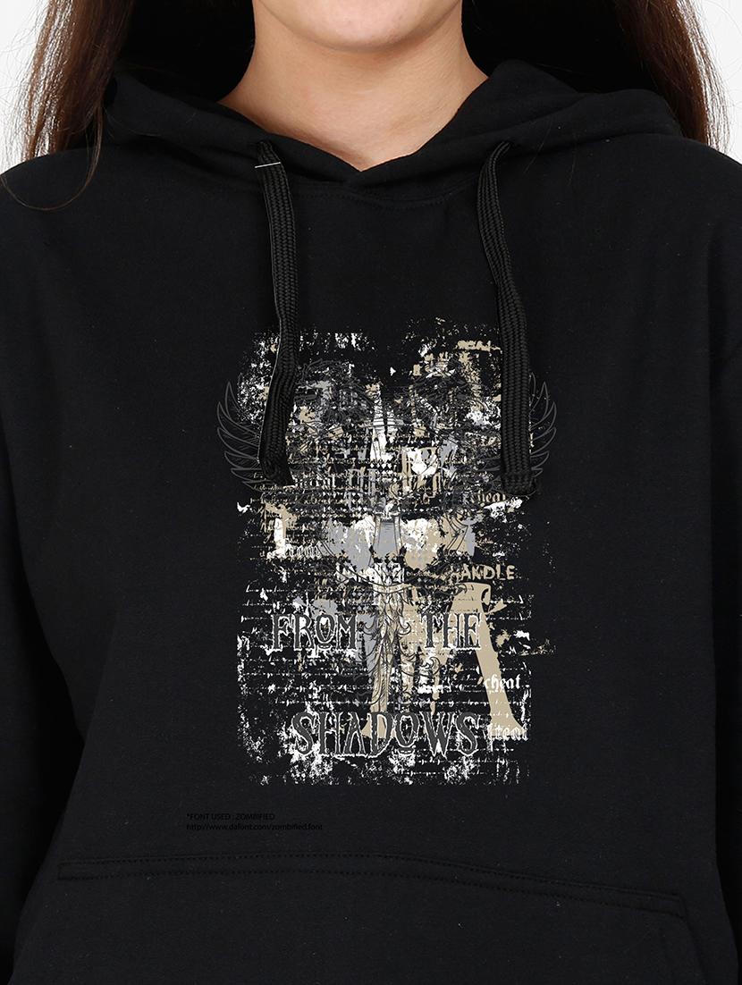 hooded neck graphic sweatshirt - 17973121 - Standard Image - 2