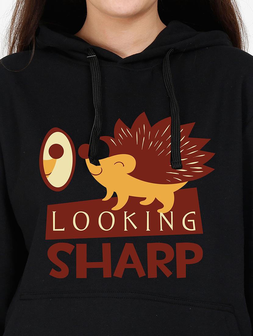 hooded neck graphic sweatshirt - 17973144 - Standard Image - 2