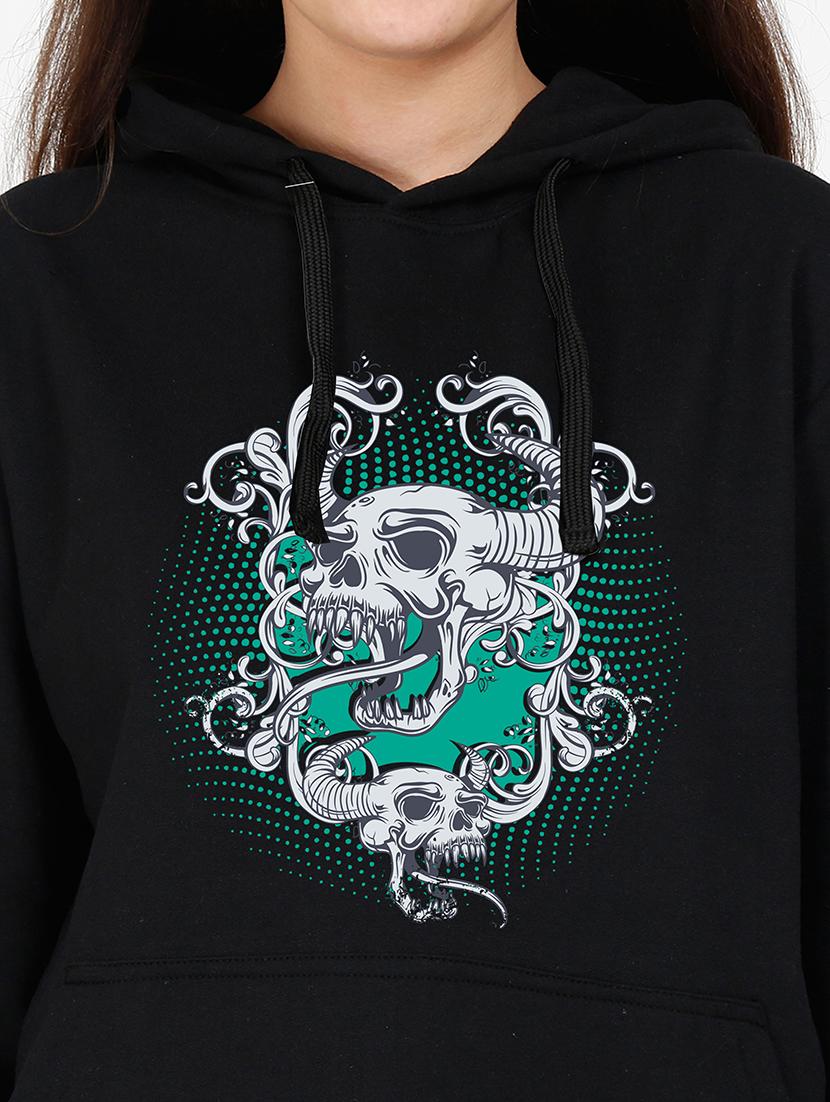 hooded neck graphic sweatshirt - 17973152 - Standard Image - 2