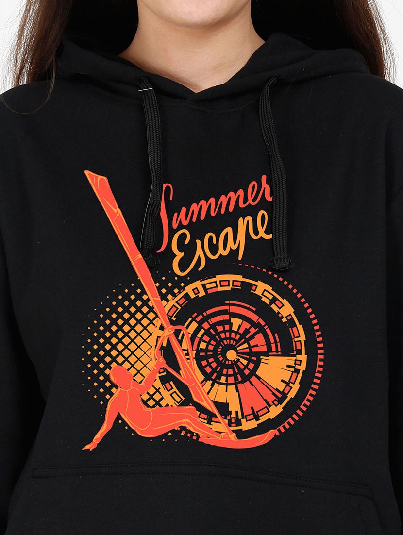 hooded neck graphic sweatshirt - 17973156 - Standard Image - 2