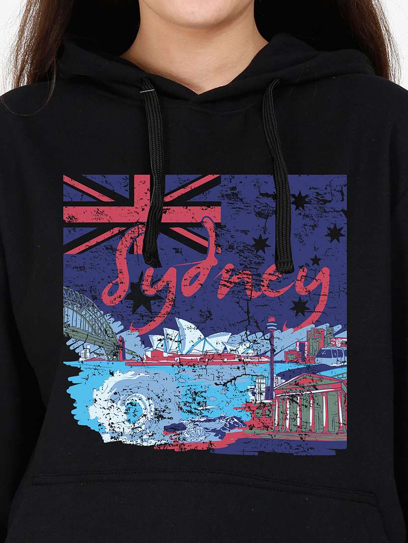 hooded neck graphic  sweatshirt - 17973173 -  Standard Image - 2