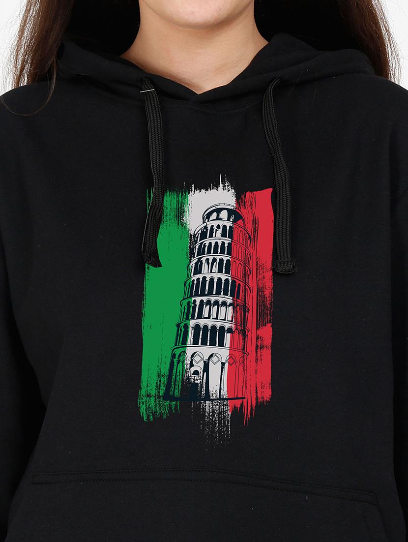 hooded neck graphic sweatshirt - 17973177 - Standard Image - 2