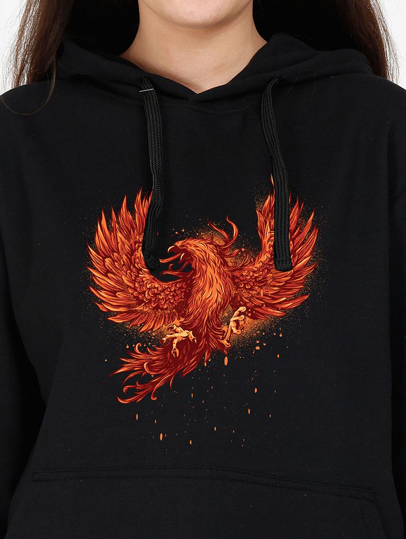 hooded neck graphic sweatshirt - 17973184 - Standard Image - 2