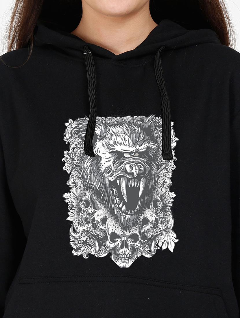 hooded neck graphic sweatshirt - 17973186 - Standard Image - 2