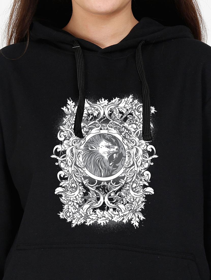 hooded neck graphic sweatshirt - 17973187 - Standard Image - 2