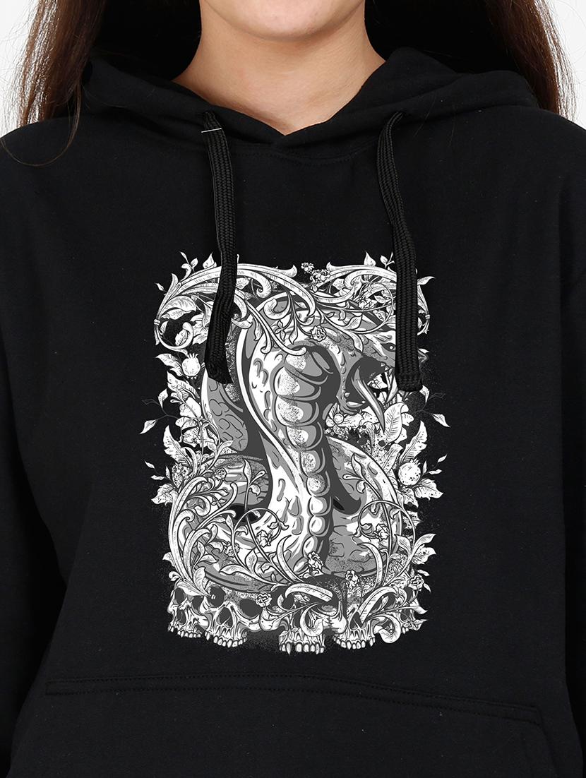 hooded neck graphic sweatshirt - 17973190 - Standard Image - 2