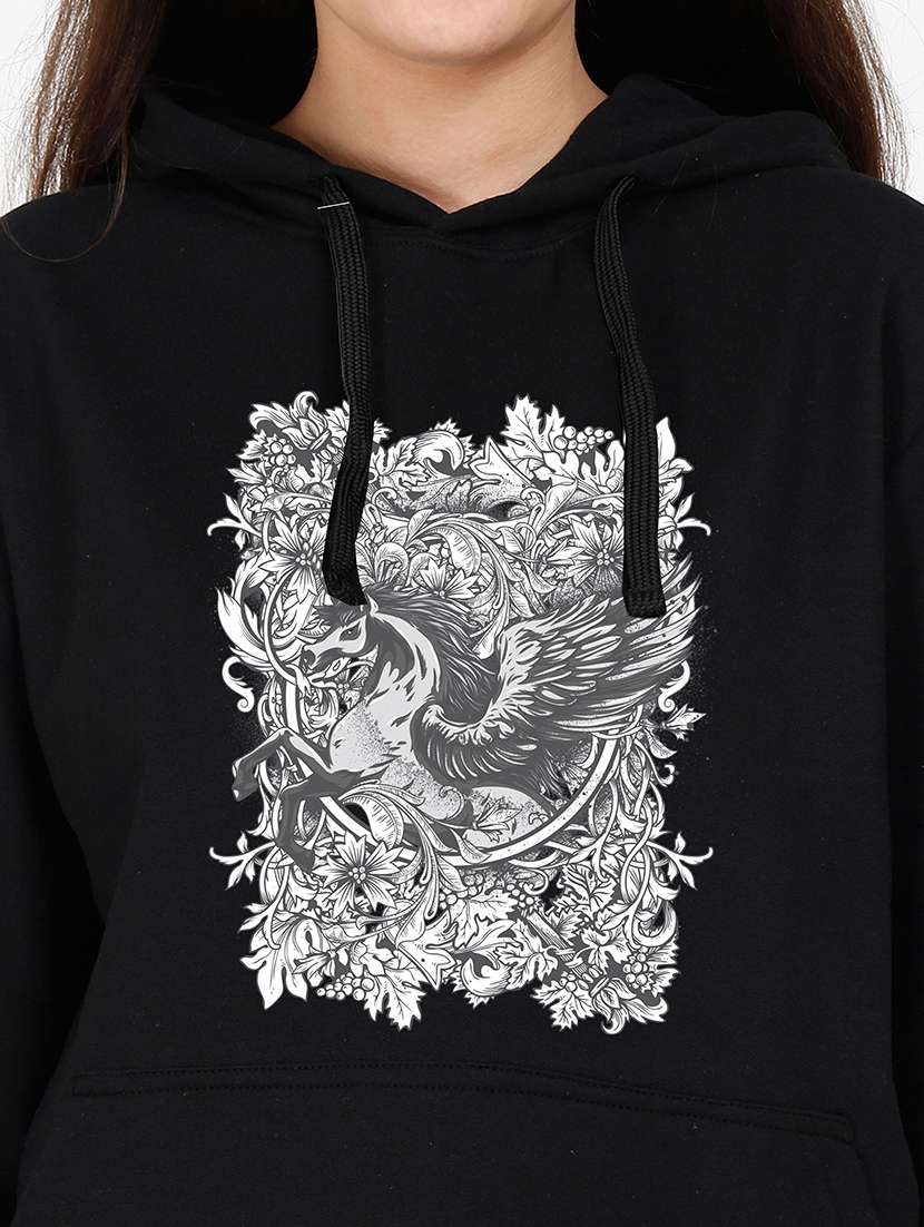 hooded neck graphic  sweatshirt - 17973191 -  Standard Image - 2