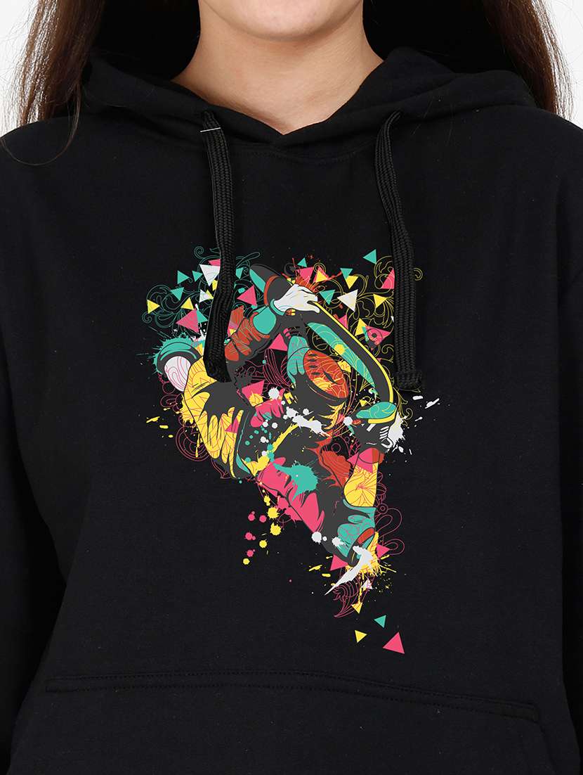 hooded neck graphic  sweatshirt - 17973193 -  Standard Image - 2