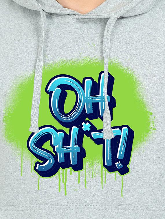 grey printed sweatshirt - 17973763 - Standard Image - 2