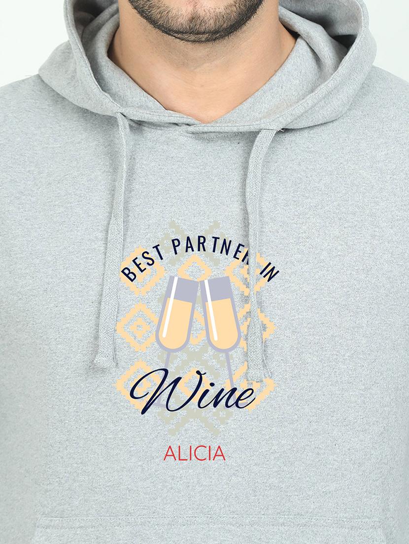 grey printed sweatshirt - 17974144 - Standard Image - 2