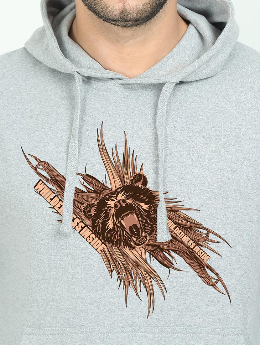 grey printed sweatshirt - 17974155 - Standard Image - 2