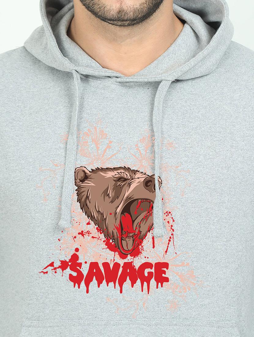 grey printed sweatshirt - 17974164 - Standard Image - 2