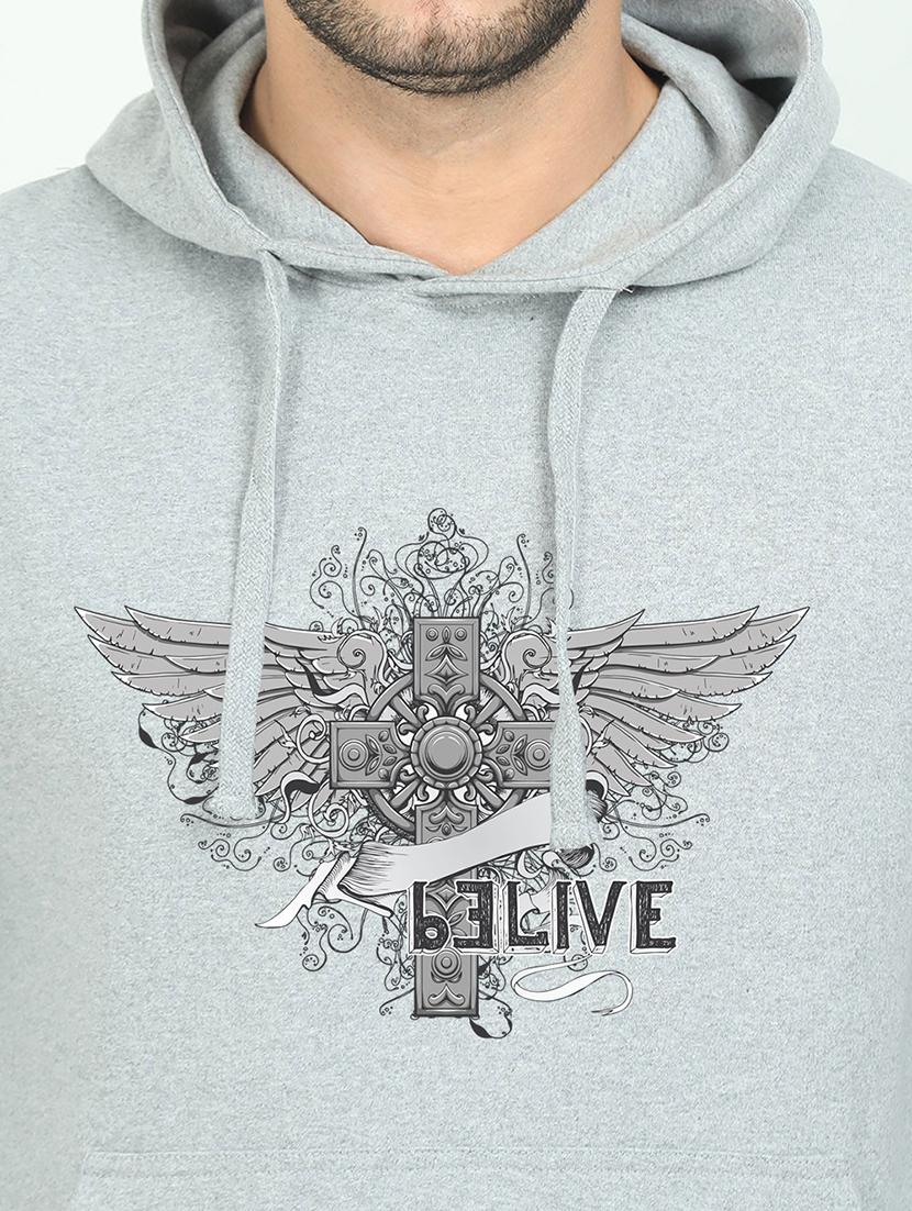 grey printed sweatshirt - 17974173 - Standard Image - 2