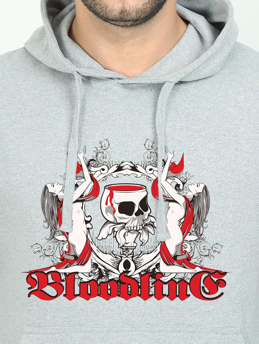 grey printed sweatshirt - 17974176 - Standard Image - 2