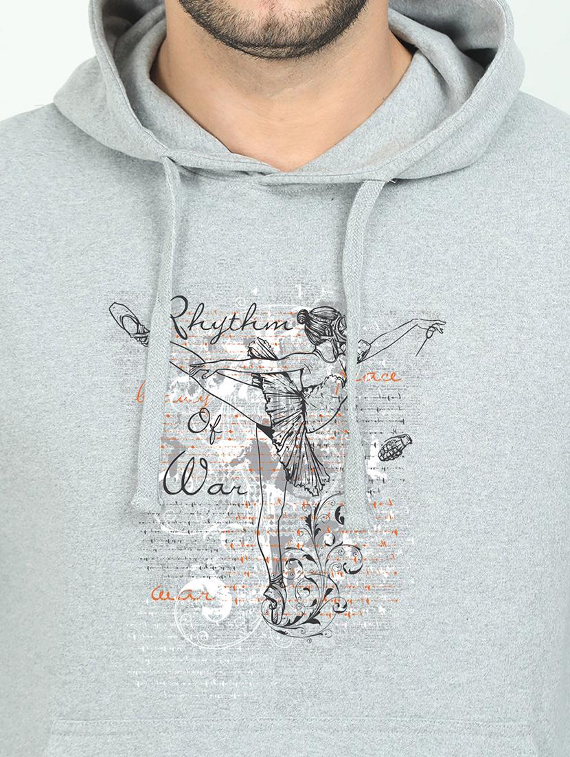 grey printed sweatshirt - 17974221 - Standard Image - 2