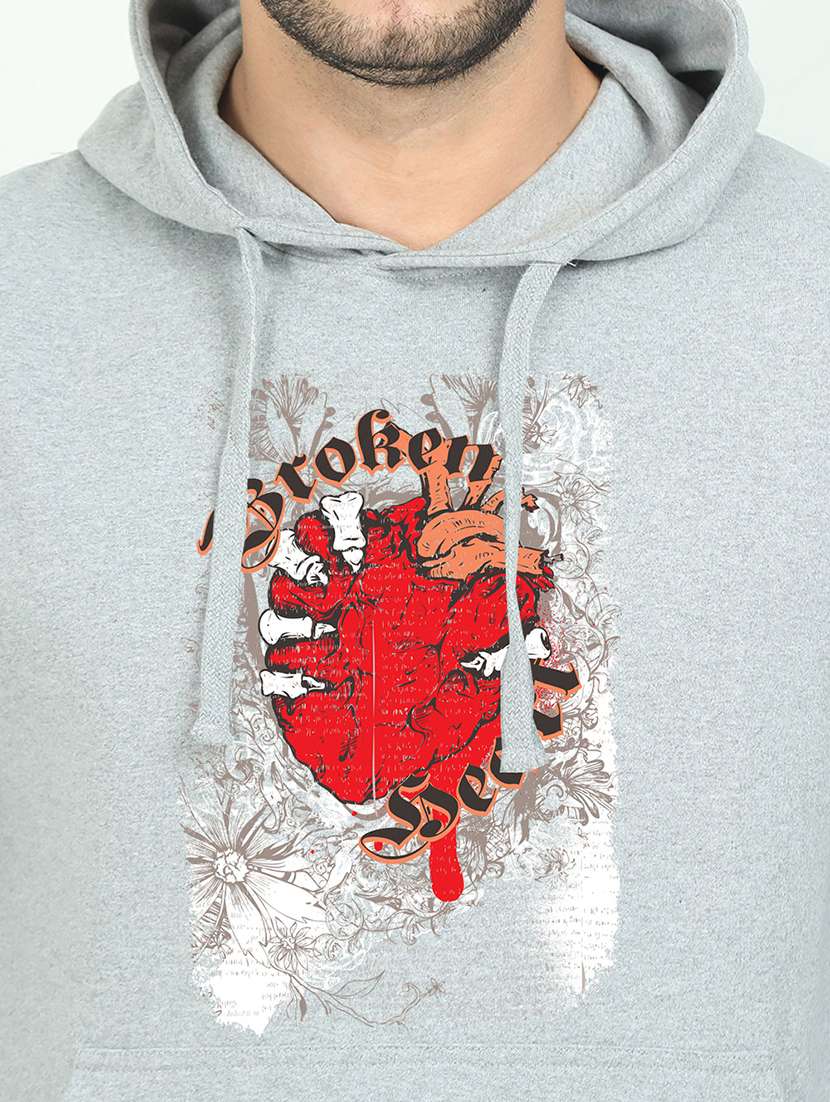 grey printed sweatshirt - 17974222 -  Standard Image - 2