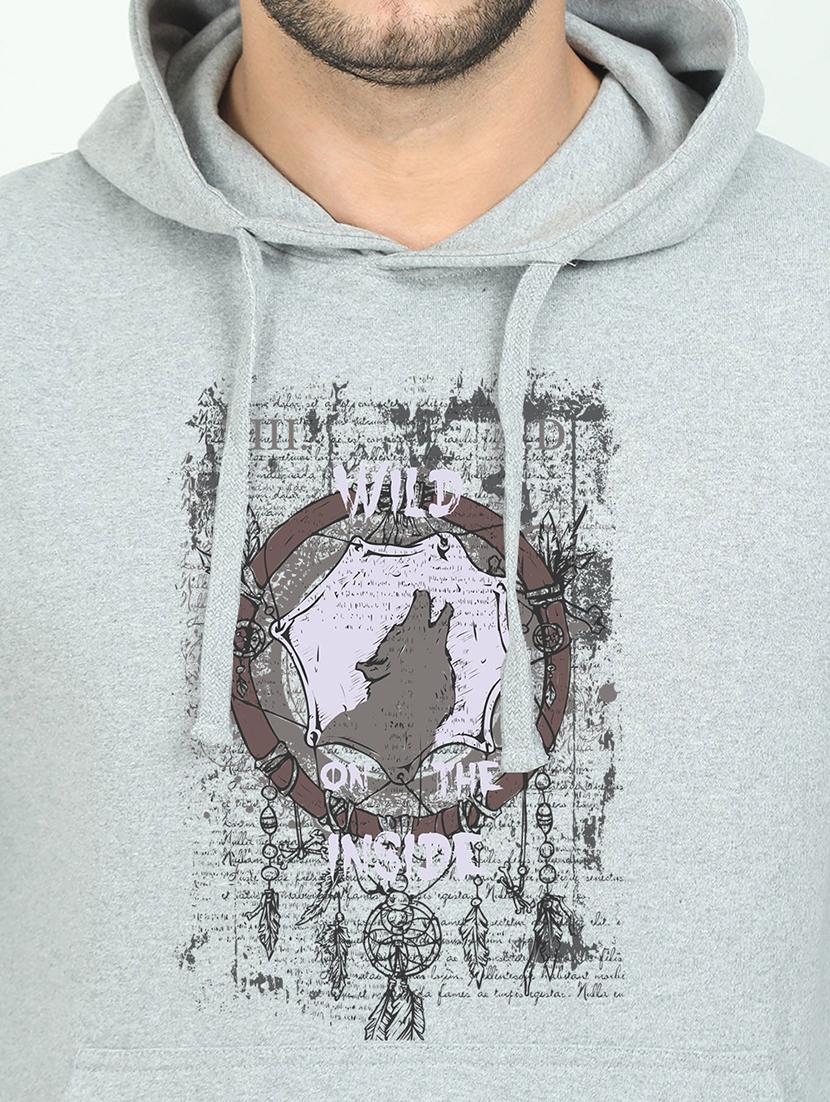 grey printed sweatshirt - 17974225 - Standard Image - 2