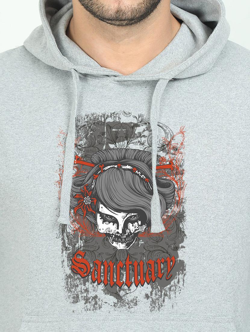 grey printed sweatshirt - 17974226 - Standard Image - 2