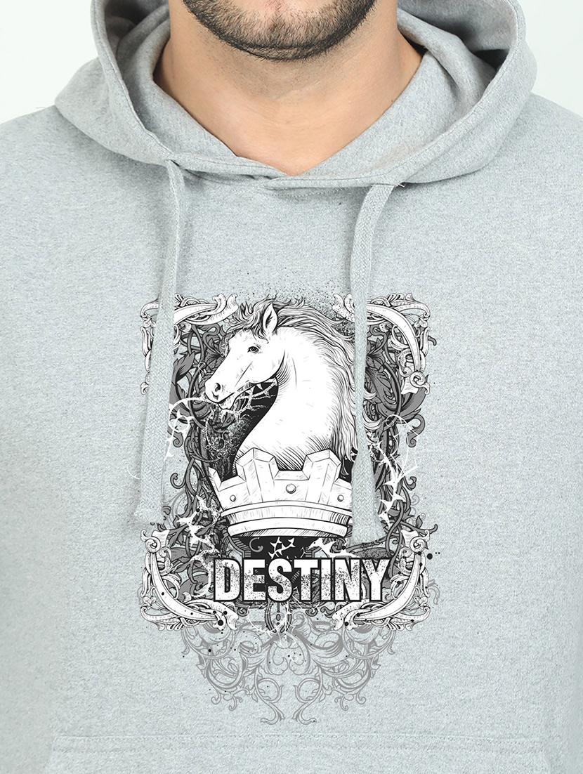 grey printed sweatshirt - 17974235 - Standard Image - 2