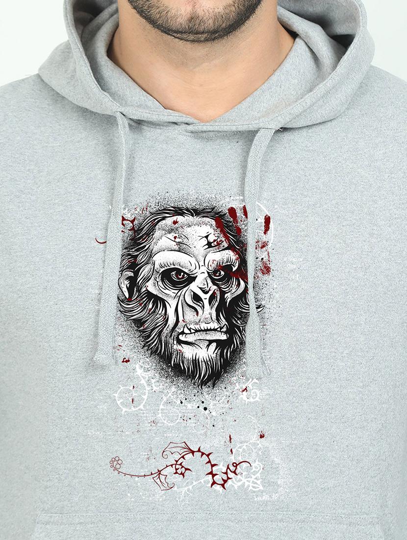 grey printed sweatshirt - 17974239 - Standard Image - 2