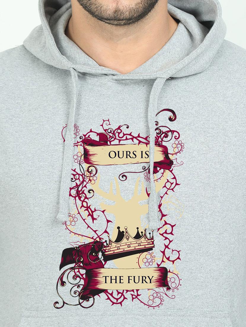 grey printed sweatshirt - 17974296 - Standard Image - 2