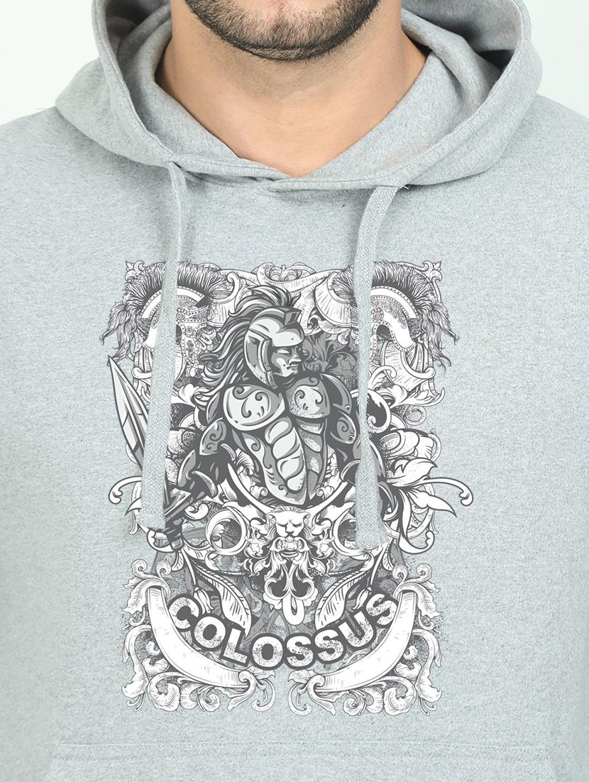 grey printed sweatshirt - 17974361 - Standard Image - 2