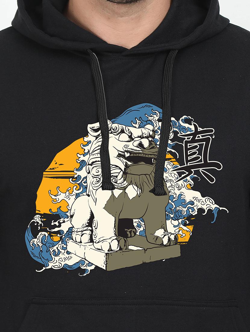 black printed sweatshirt - 17975121 - Standard Image - 2