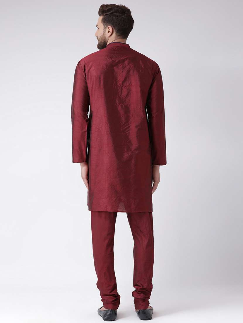 men solid kurta churidar ethnic wear set - 17976526 -  Standard Image - 2