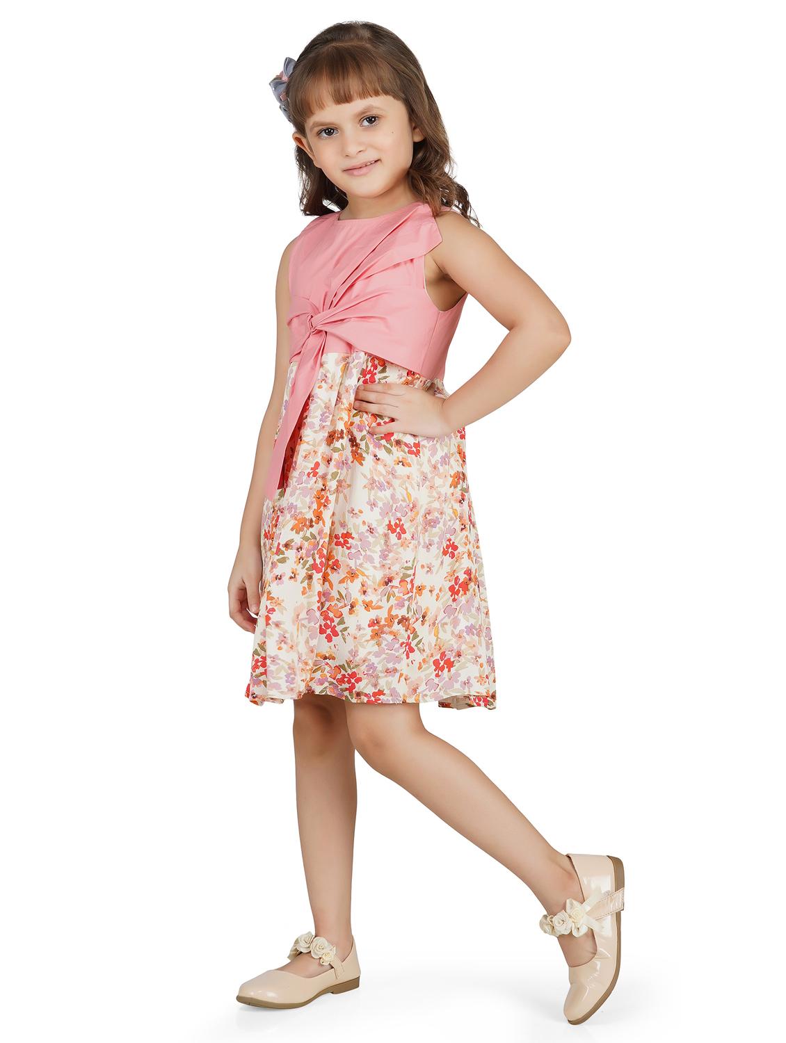 girls round neck sleeveless frock - 17976603 - Standard Image - 2