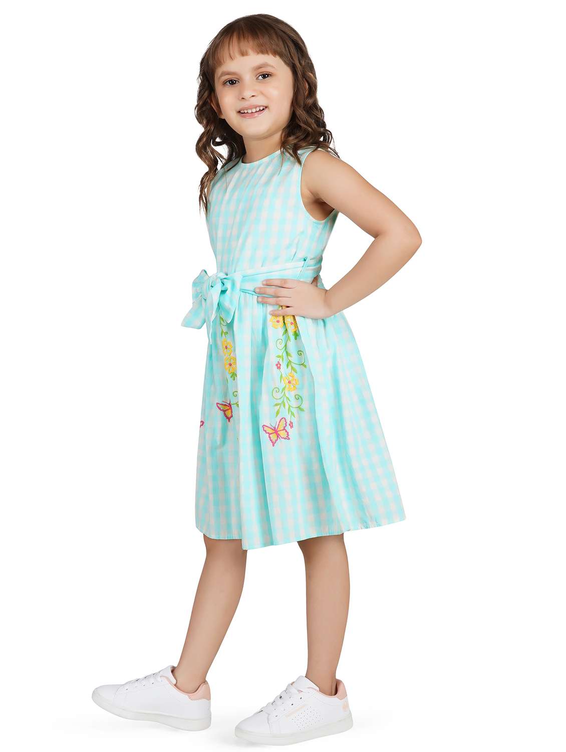 girls round neck sleeveless frock - 17976608 -  Standard Image - 2