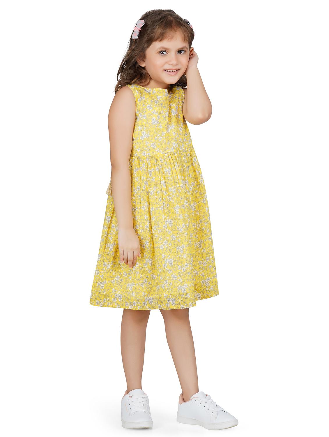 girls round neck sleeveless frock - 17976626 - Standard Image - 2
