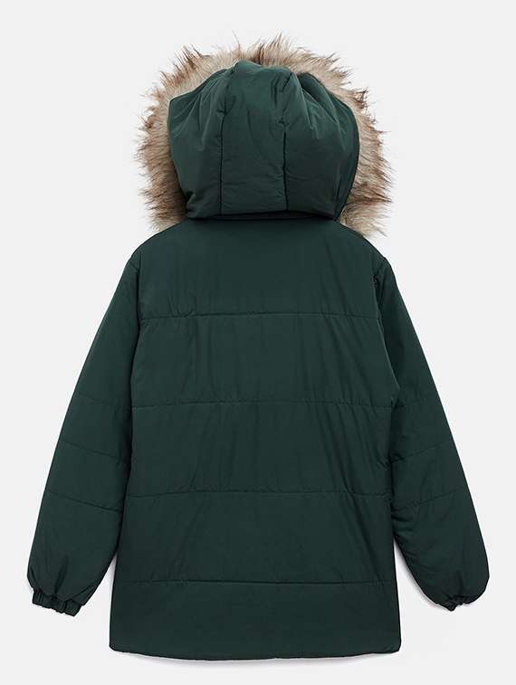green solid quilted jackets - 17977969 - Standard Image - 2