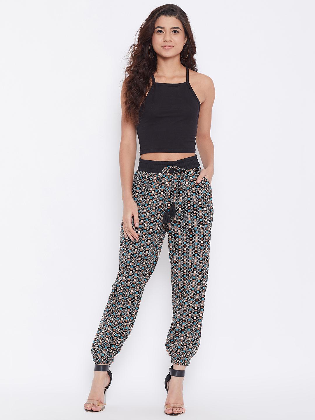triyaa ras & multicolored printed mid-rise - 17977993 - Standard Image - 2