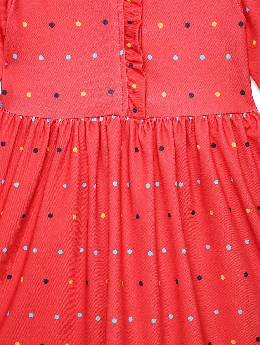 girls mandarin collar bell sleeve frock - 17978862 - Standard Image - 2