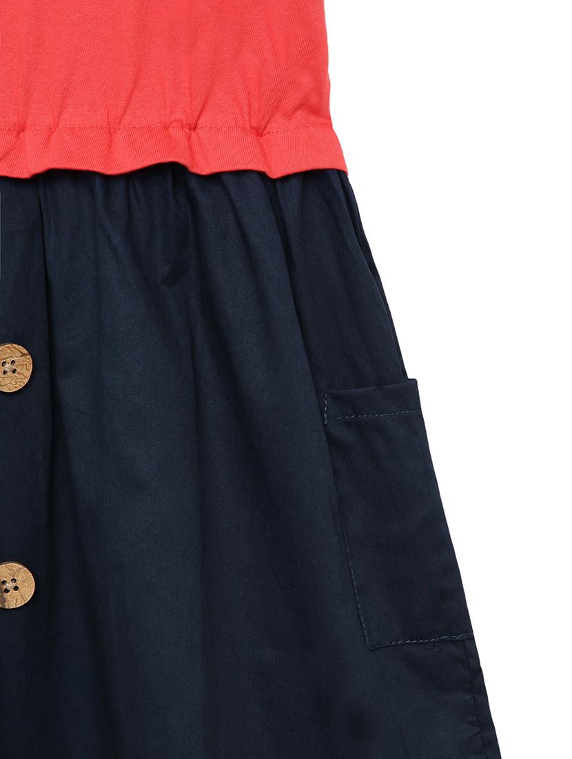 girls round neck short sleeves frock - 17978864 - Standard Image - 2