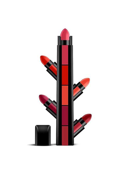 favon fab 5in1 finish matte retro 5 multicolor lipstick - 17980282 - Standard Image - 0