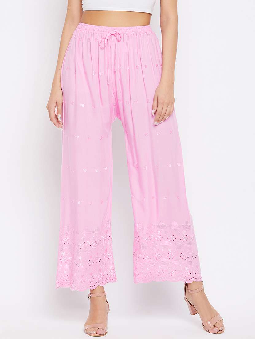 mid rise solid palazzo