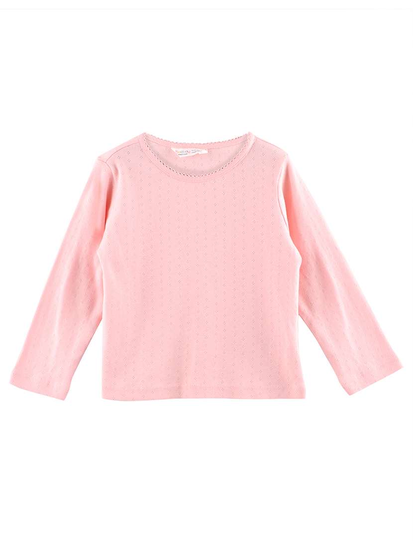 pink solid regular tee