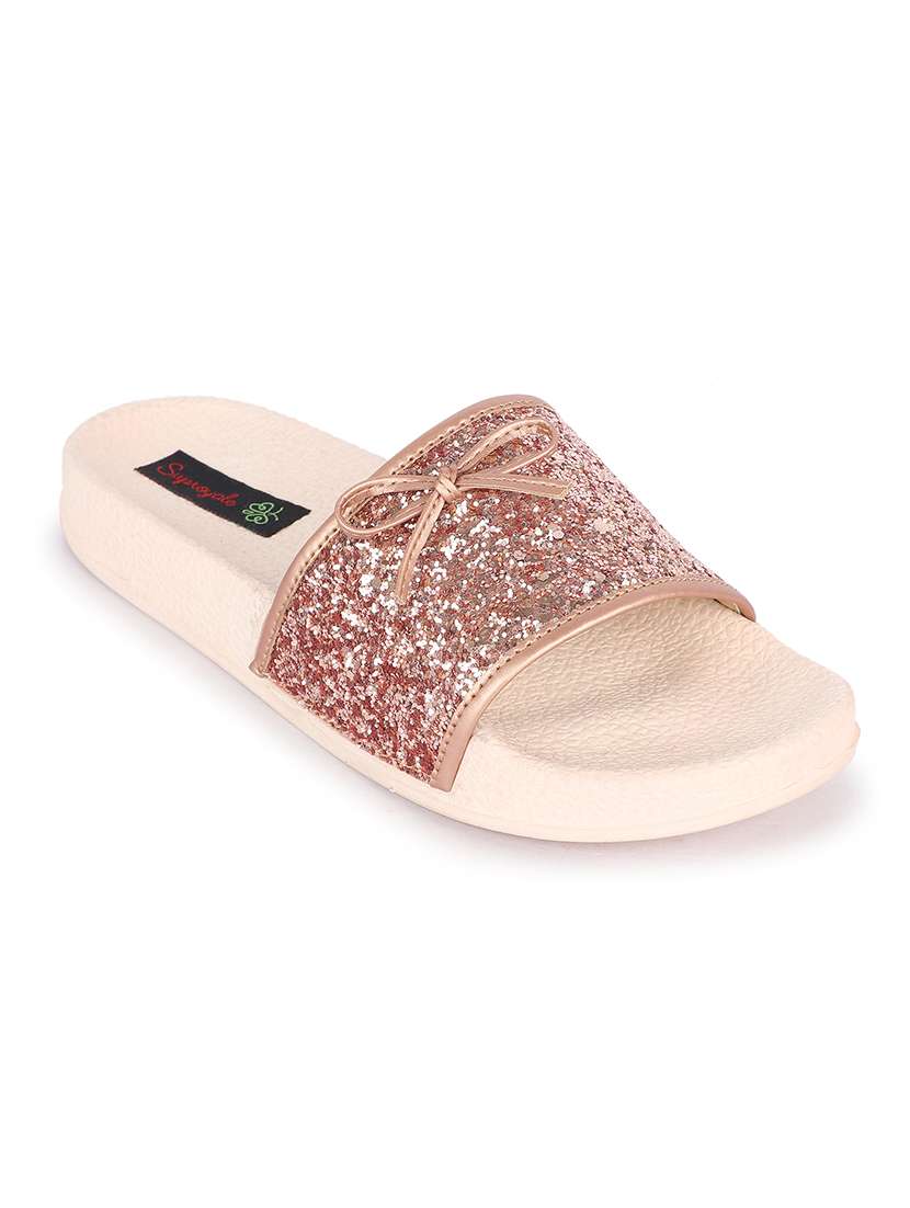 pink slides flip flop