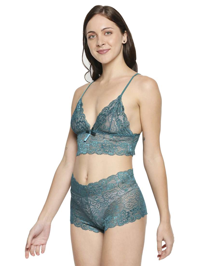 green laced babydoll - 17982781 - Standard Image - 2