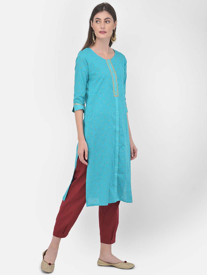 women's straight kurta - 17989571 -  Standard Image - 2