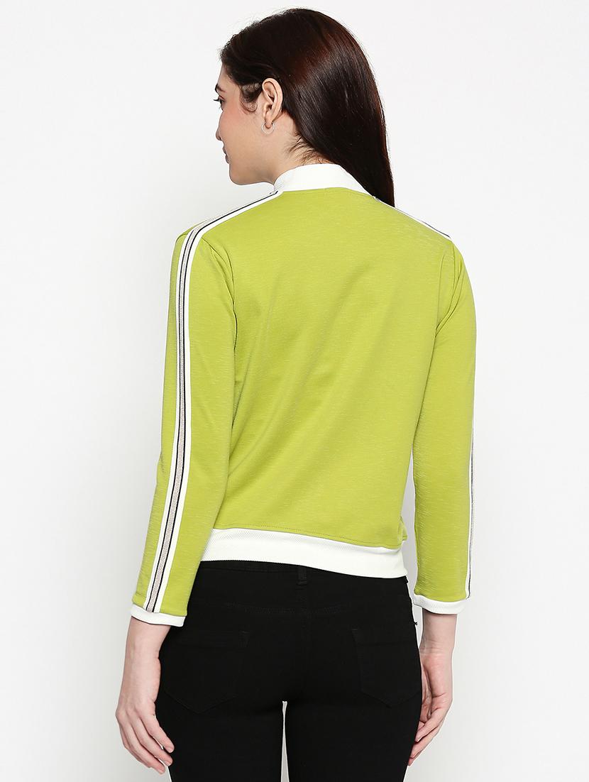 contrast bind bomber jacket - 17994451 - Standard Image - 2