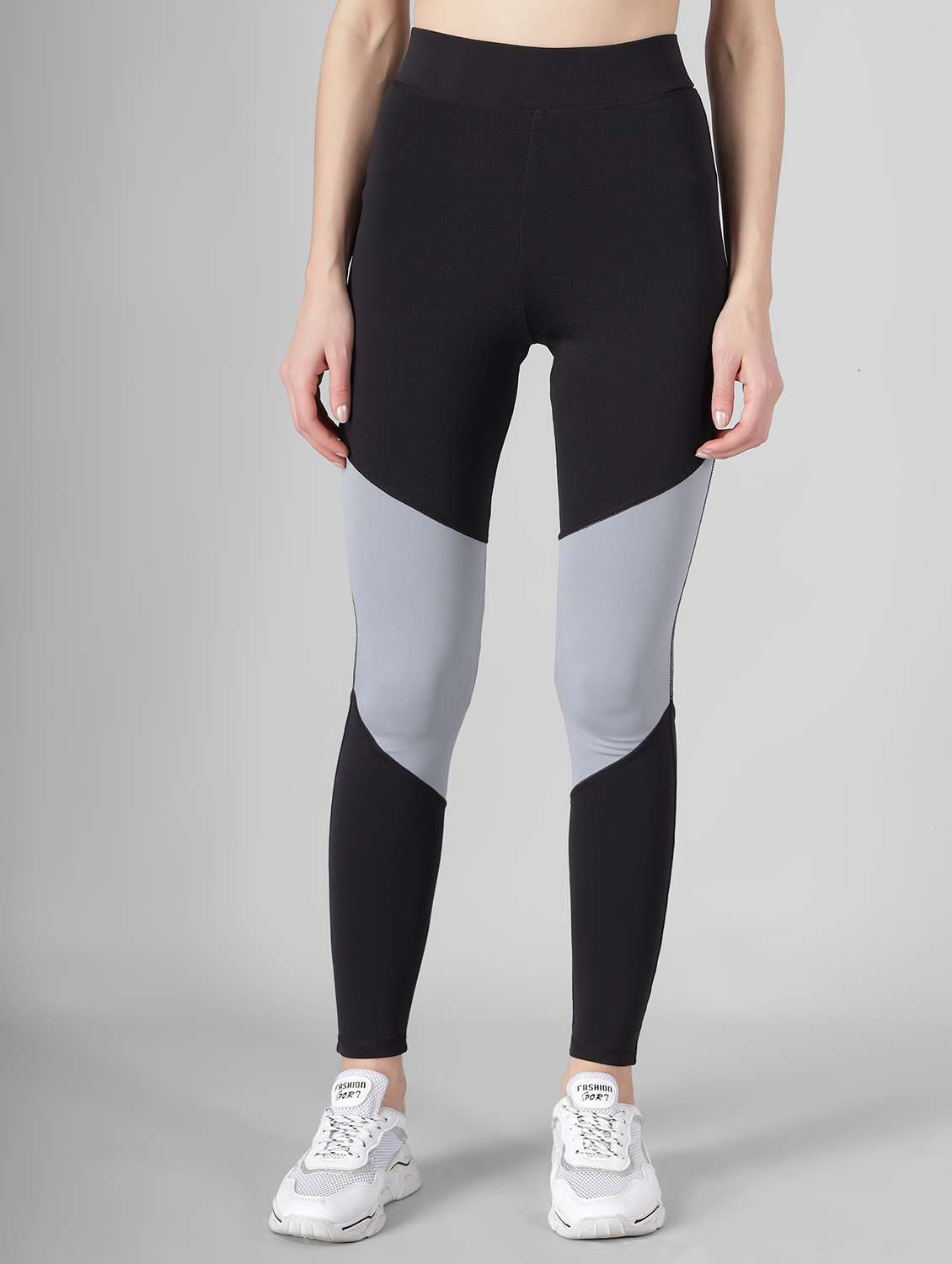 high rise color block track pant - 17994668 -  Zoom Image - 0