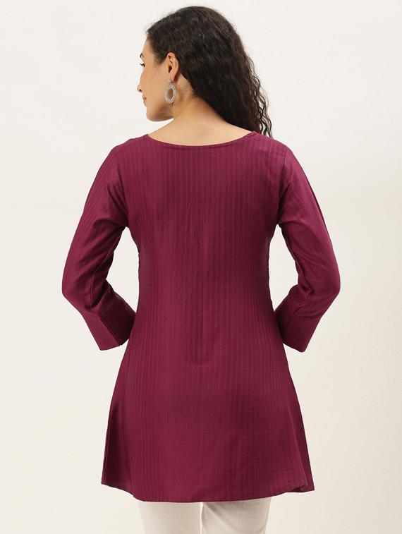 key hole neck embellished top - 17995071 - Standard Image - 2