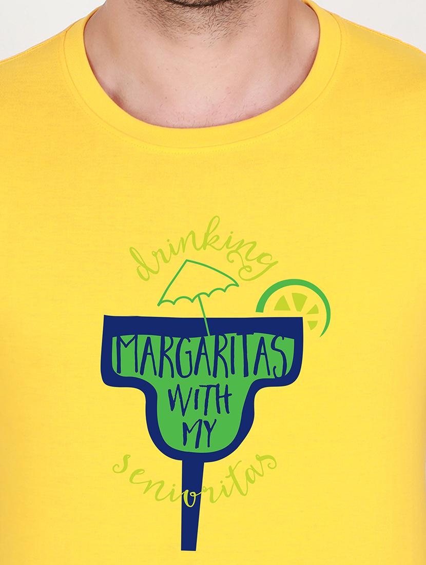 yellow printed t-shirt - 17995787 - Standard Image - 2