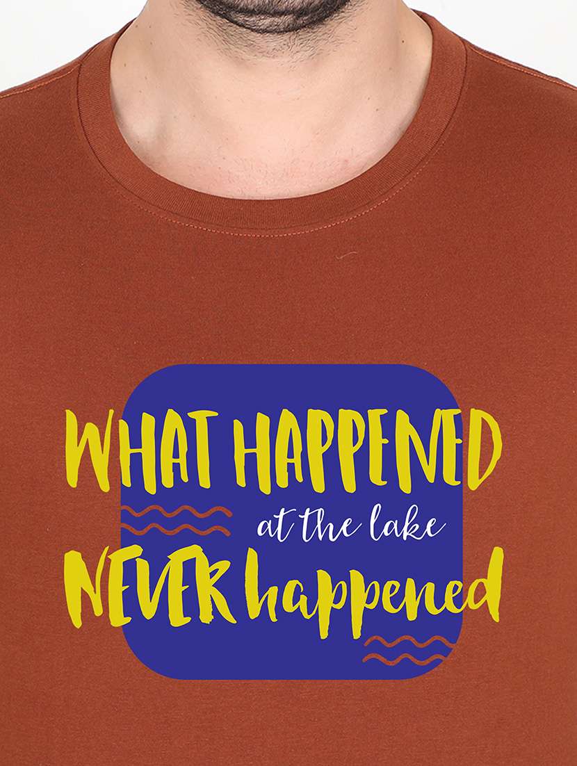 brown printed t-shirt - 17995791 -  Standard Image - 2