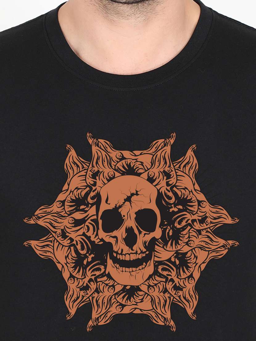 black printed t-shirt - 17995816 - Standard Image - 2
