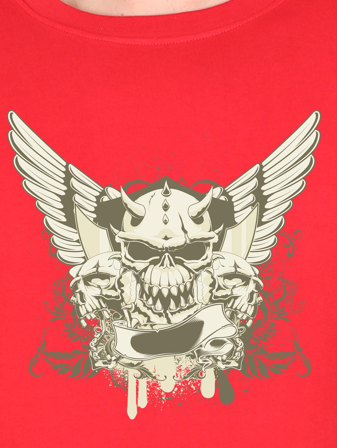 red printed t-shirt - 17995984 - Standard Image - 2